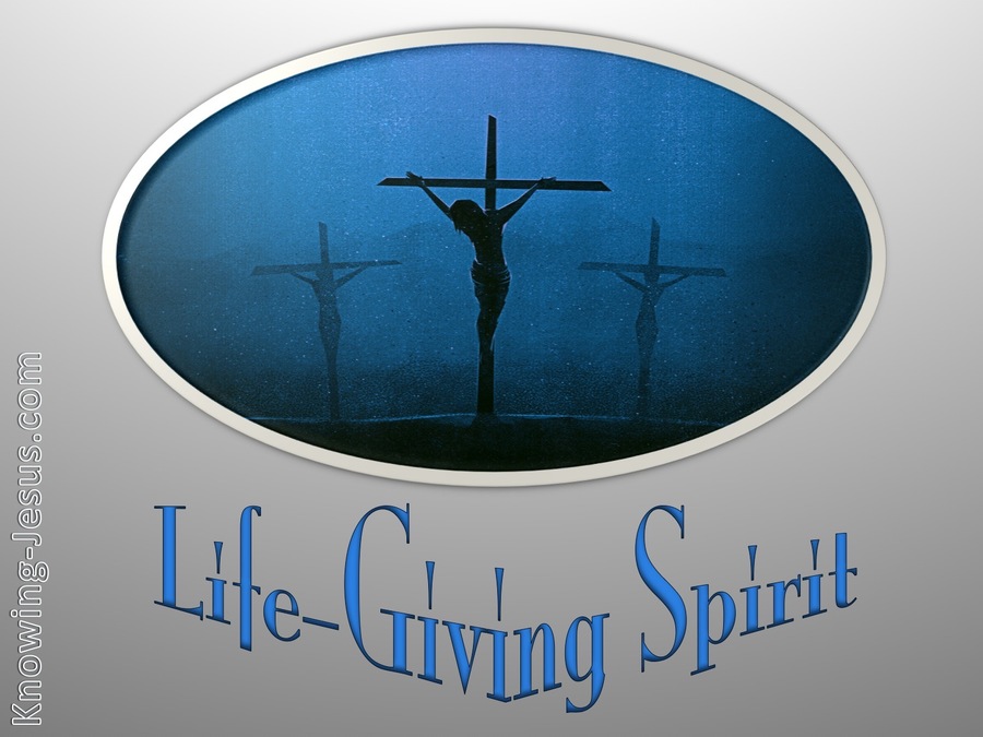 1 Corinthians 15:45 Life Giving Spirit (blue)